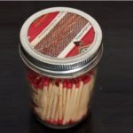 Mason Jar Match Dispenser