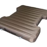 Awesome! Ute tray airbed mattress... Just load it with blankets and pillows and watch the stars!