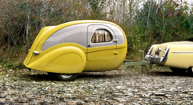 Aerolux Teardrop Trailer 1940s