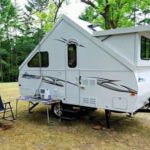 Super cool A-frame RV pops up from a little trailer package