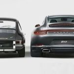 Porsche old and new