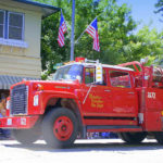 Camper Mounted to a Firetruck