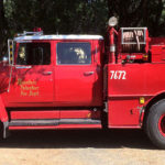 Camper Mounted to a Firetruck