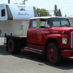 Camper Mounted to a Firetruck