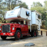 Camper Mounted to a Firetruck