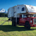 Camper Mounted to a Firetruck