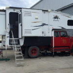 Camper Mounted to a Firetruck