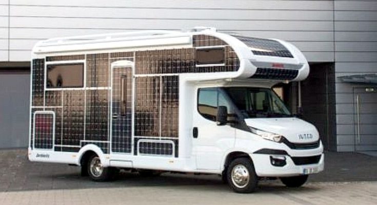 This Motorhome is powered by Solar Panels